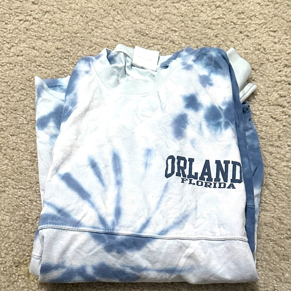 Kids Tie-Dye Orlando Florida Shirt - Blue